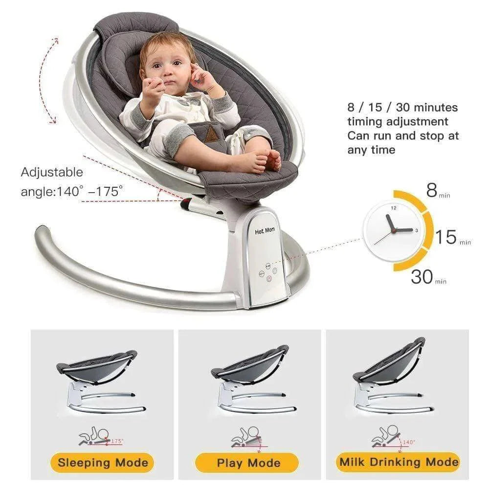 Hotmom™ Bluetooth Baby Rocker | Electric Baby Bouncer for Infant