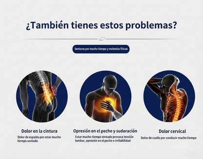 Asiento Ergonómico VESTA – Soporte Viscoelástico para Oficina y Conducción