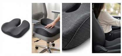 Asiento Ergonómico VESTA – Soporte Viscoelástico para Oficina y Conducción